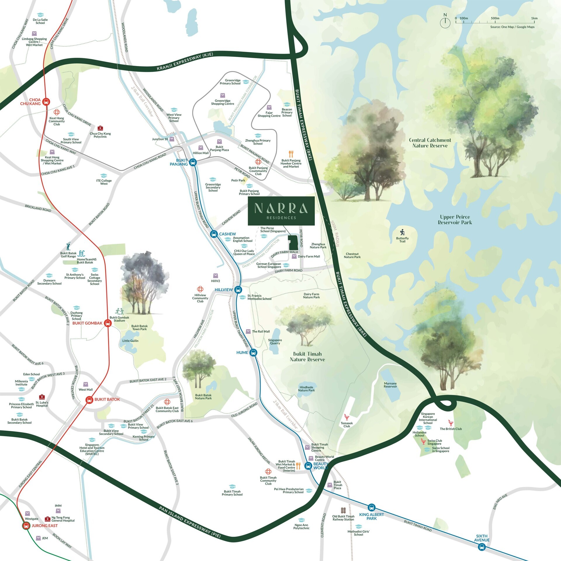Narra Residences — location map