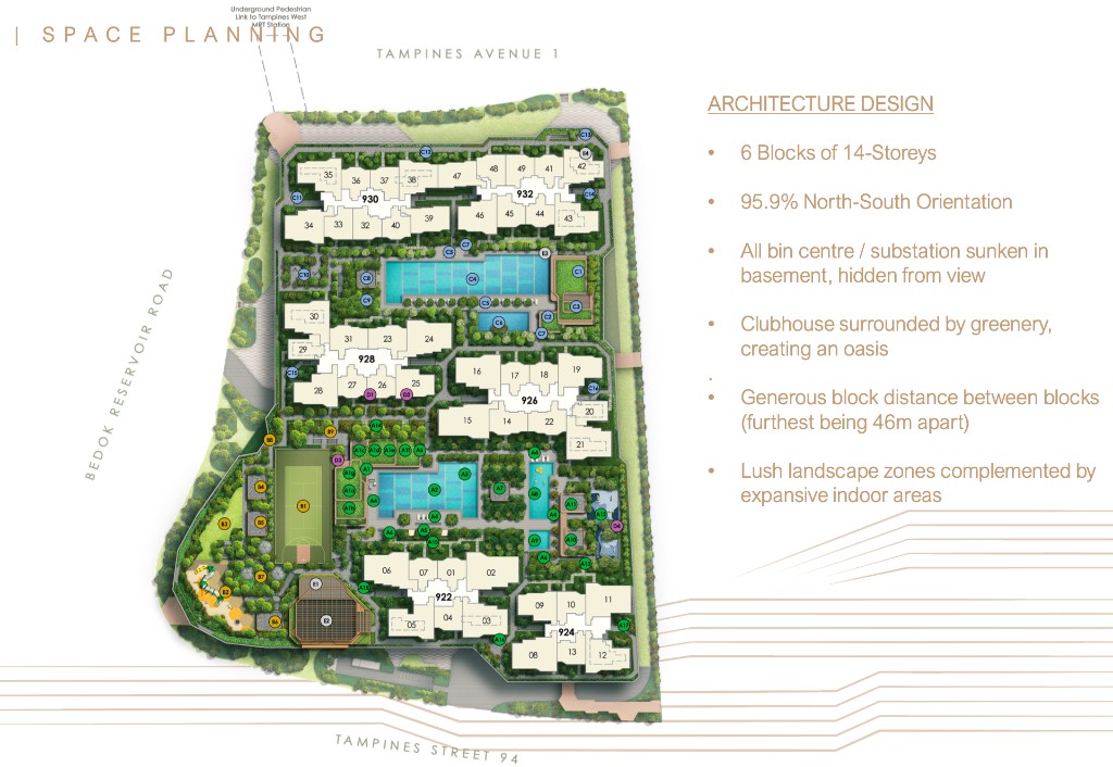 Pinery Residences Site Plan - Space Planning & Architecture Design