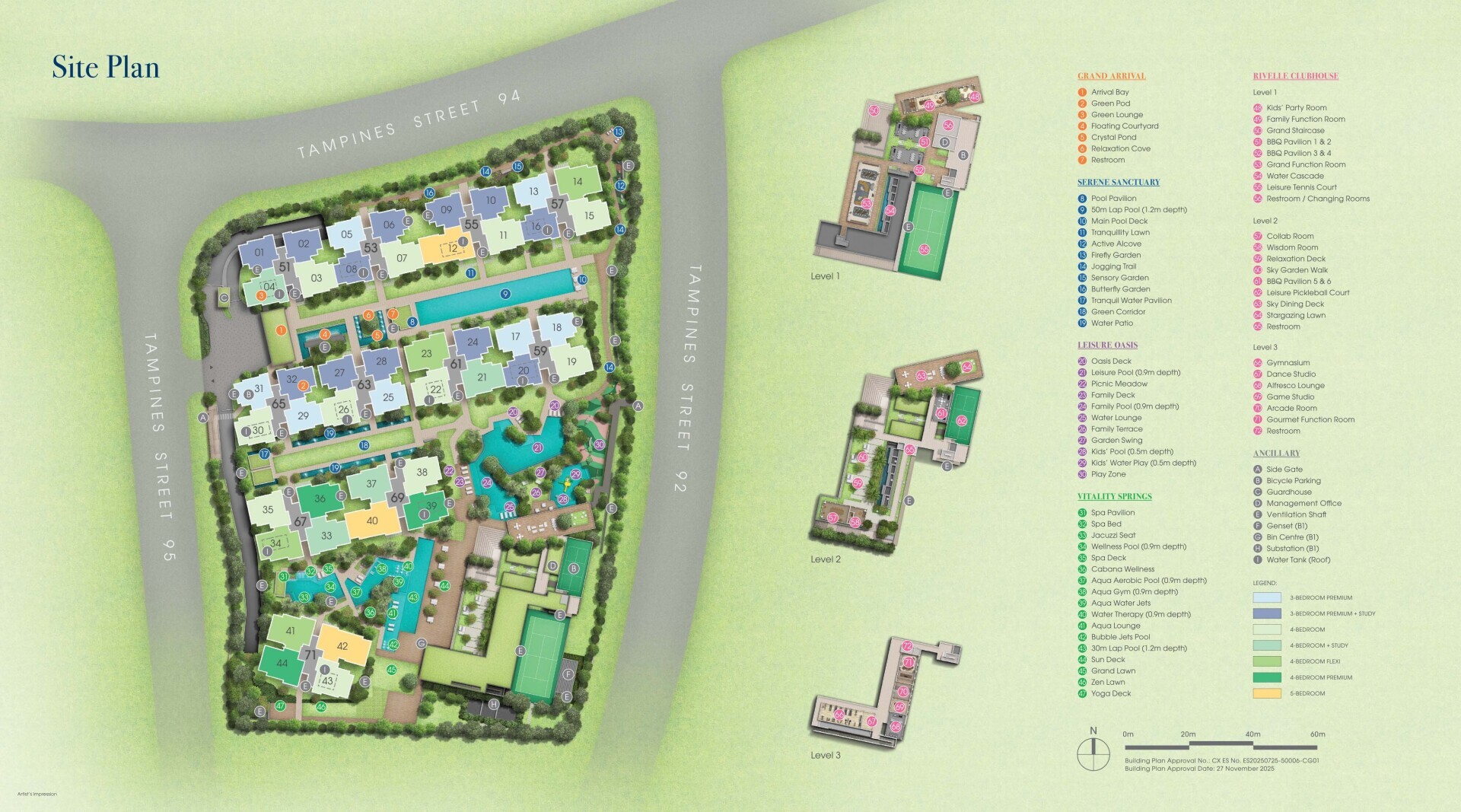 Rivelle Tampines site plan